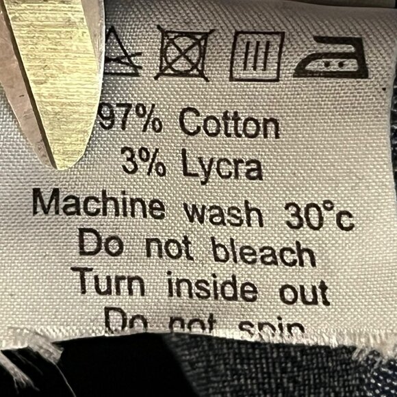 Vintage Ramilee Maternity Cargo Jeans Size 3 M/L 10/12? Stretch Denim Blue Used - Picture 11 of 16